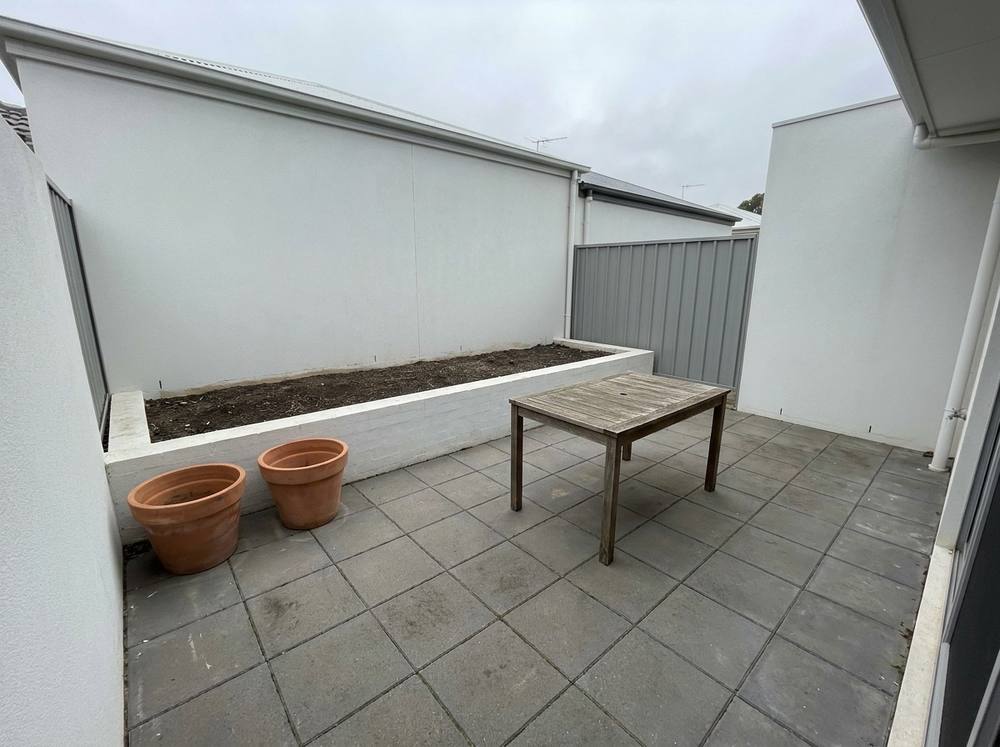 A courtyard, before planting